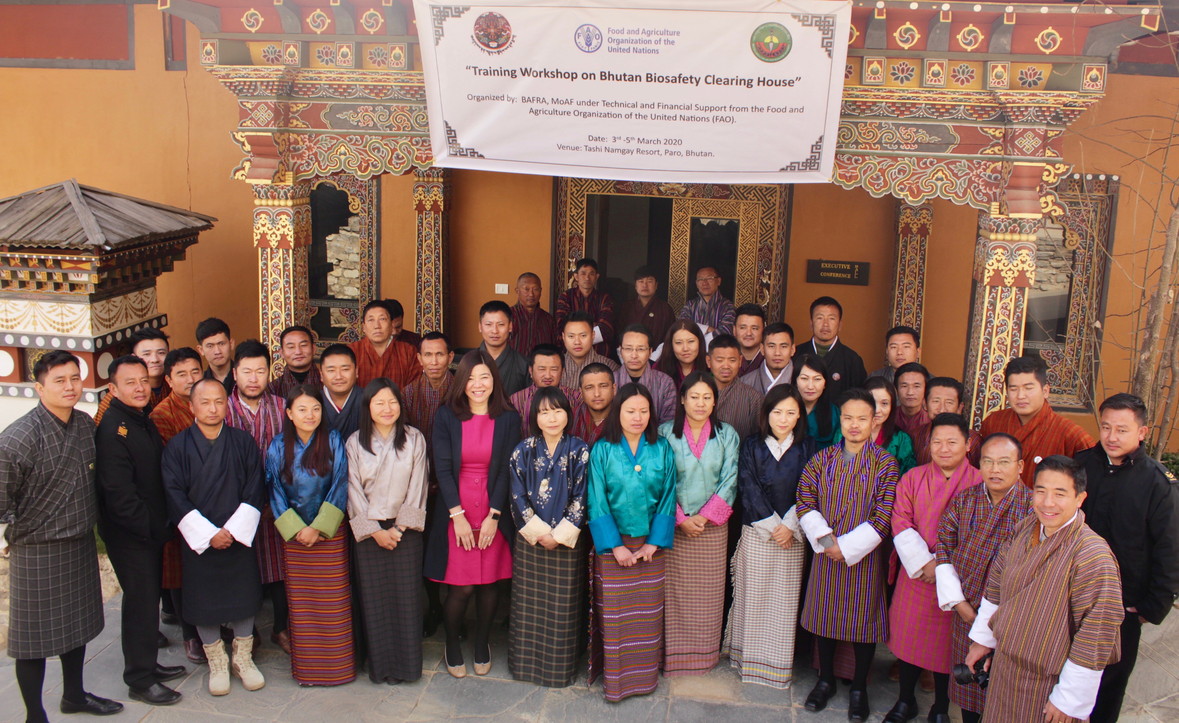 Bhutan conducts training on national BCH and biosafety information tools from 3-5 March 2020 in Paro